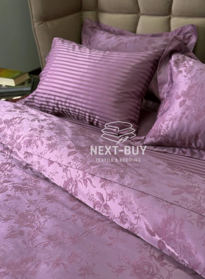 Постільна білизна Maison D'or Ruby Lilac 200x220см бамбук жаккард - Зображення 6