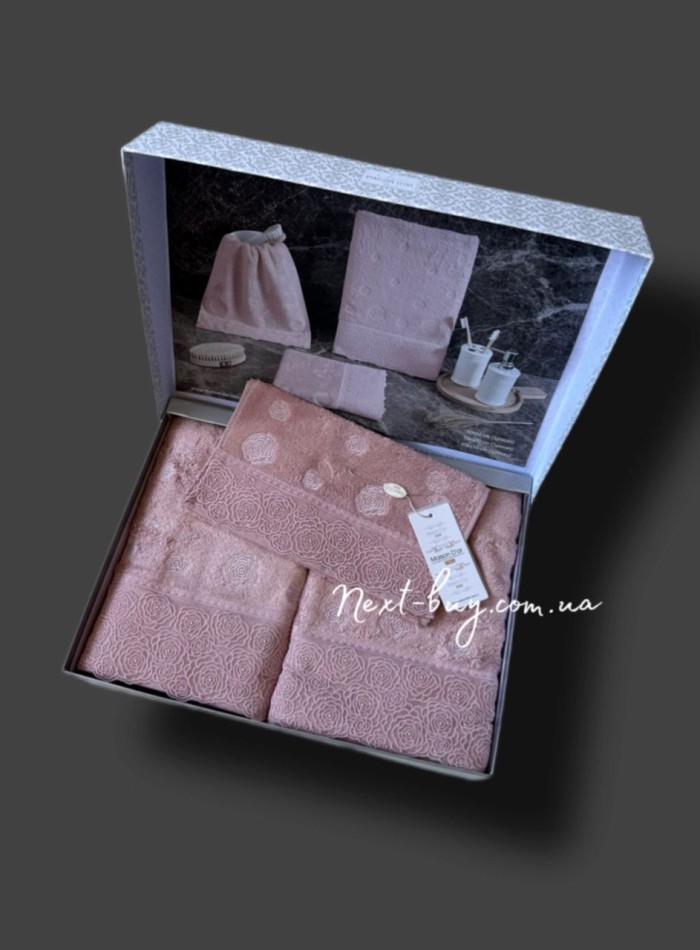 Набор бамбуковых полотенец Maison D'or Roesia Estee rose — изображение 2