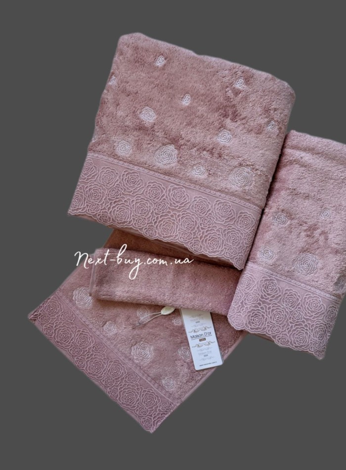 Набор бамбуковых полотенец Maison D'or Roesia Estee rose — изображение 3