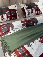 Постільна білизна First Choice фланель Winter beige евро 200х220 - Зображення 6