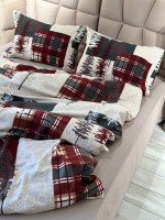 Постільна білизна First Choice фланель Winter beige евро 200х220