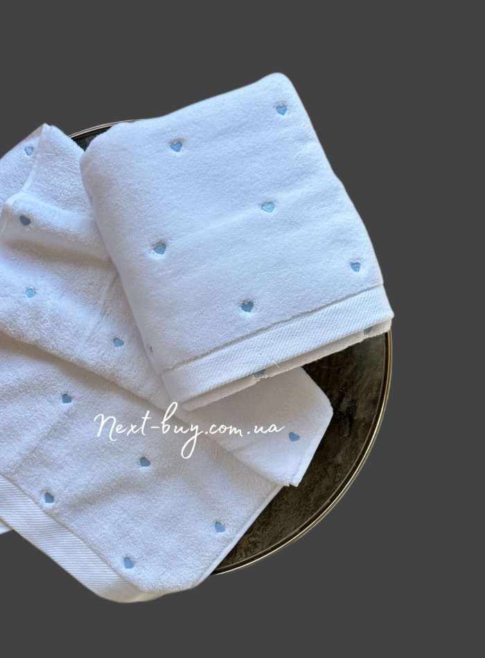 Набір рушників Cestepe Love blue micro cotton - Зображення 2