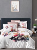 Постільна білизна First choice Ecora 3D Satin евро 200х220