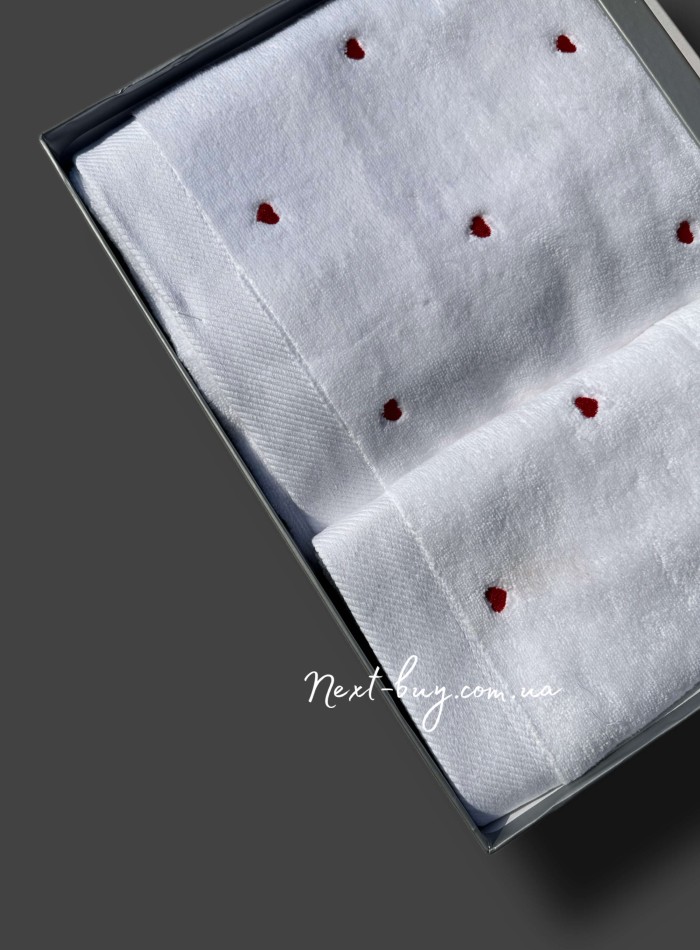Набір рушників Cestepe Love red micro cotton - Зображення 3