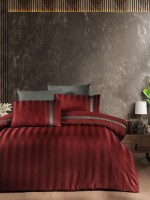 First choice Artwel Dark red deluxe сатин постельное белье евро 200х220