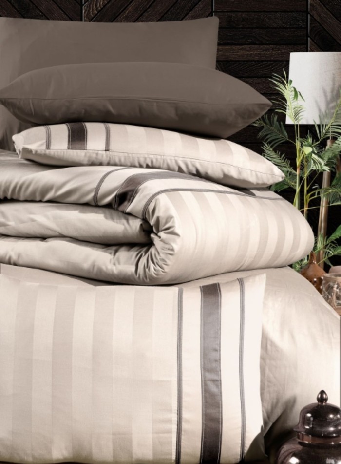 First choice Artwel Champagne deluxe сатин постільна білизна євро 200х220 - Зображення 2