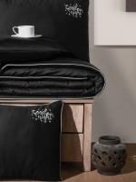 First choice Timeless Black deluxe сатин постельное белье евро 200х220 — изображение 2
