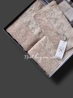 Набор бамбуковых полотенец Maison D'or Indila Simone beige — изображение 4