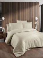 First Choice Tecna Champagne постільна білизна сатин-жаккард євро 200х220 Туреччина