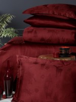 First choice Midas Dark red білизна сатин-жакард сімейна 160х220х2 - Зображення 2