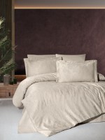 First Choice Herra Cappuccino постільна білизна сатин-жаккард євро 200х220 Туреччина