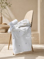 Набір махрових рушників Maison D'or Reve de Papillon white-grey 3шт. бавовна - Зображення 6