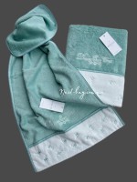 Maison D`or Lavoine Flowers blue махровое полотенце 50х100