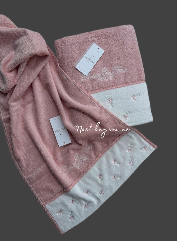 Maison D`or Lavoine Flowers махровий рушник rose 50х100 - Зображення 2