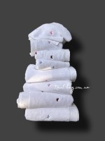 Mахровий рушник для обличчя Maison Dor Soft Butterflies white-red 50х100 хлопок - Зображення 3