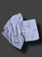 Mахровий рушник для обличчя Maison Dor Soft Butterflies white-red 50х100 хлопок
