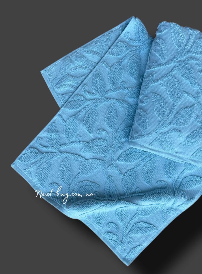 Махровое полотенце для лица Cestepe Mihribar blue 50х90 Турция — изображение 2