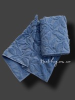 Махровий рушник для бані Cestepe Mihribar navy blue 70х140 Туреччина