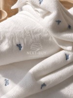 Набір махрових рушників Maison D'or Reve de Papillon white-blue 3шт. бавовна - Зображення 3