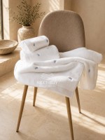 Набір махрових рушників Maison D'or Reve de Papillon white-blue 3шт. бавовна - Зображення 4