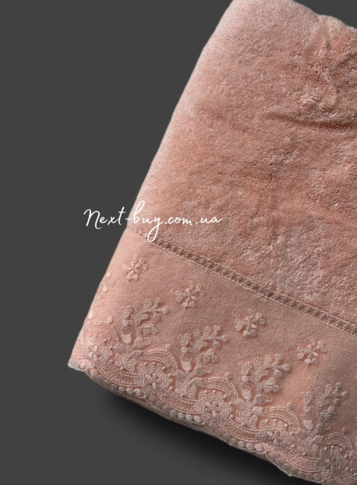 Махровий рушник Maison D'or Sessa salmon 85х150см - Зображення 2