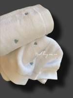 Набор махровых полотенец Maison D'or Soft Hearts white-blue 50х100см 2шт. — изображение 2
