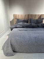 Покривало плюшеве Sarar grey 220х240 Туреччина - Зображення 2