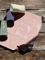 Натуральний килимок-рушник для ніг Febo Ayak paspas pink 50x70