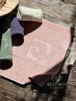 Натуральний килимок-рушник для ніг Febo Ayak paspas pink 50x70 - Зображення 2