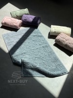 Натуральний килимок-рушник для ніг Febo Paspas gri 50x85 - Зображення 4