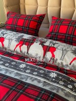 Постільна білизна First Choice Flannel Happiness Red полуторний 160х220 - Зображення 9