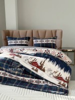 Постільна білизна First Choice фланель Nature navy полуторний 160х220 - Зображення 2