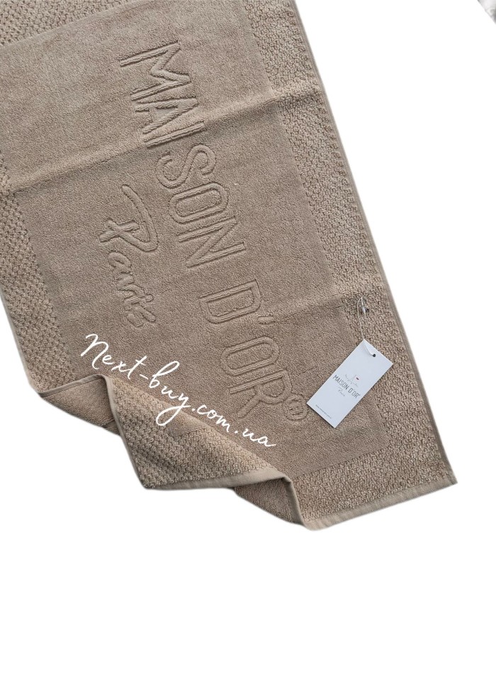 Натуральний килимок-рушник для ніг Maison D'or Bathmat beige - Зображення 2