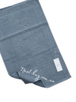 Натуральный коврик-полотенце для ног Maison D'or Bathmat blue — изображение 2