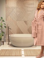Набор свадебный, женский халат с тапочками и полотенцами Maison D'or Wedding Rose с кружевом — изображение 4