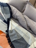 Плед Layka mavi хлопковый 180х220 Турция — изображение 9