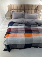 Плед Layka mavi хлопковый 180х220 Турция — изображение 3