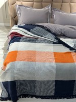 Плед Layka mavi хлопковый 180х220 Турция — изображение 8