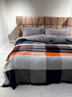 Плед Layka mavi хлопковый 180х220 Турция