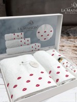Набор махровых полотенец La Maison Liva 3шт. + ароматический спрей — изображение 4