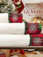 Новогодний набор махровых полотенец La Maison Merry 3шт. + ароматический спрей — изображение 8
