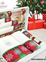 Новогодний набор махровых полотенец La Maison Merry 3шт. + ароматический спрей — изображение 7