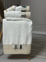 Новогодний набор махровых полотенец La Maison Holly 3шт. + ароматический спрей — изображение 5