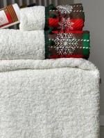 Новогодний набор махровых полотенец La Maison Merry 3шт. + ароматический спрей — изображение 3