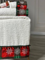 Новогодний набор махровых полотенец La Maison Merry 3шт. + ароматический спрей — изображение 2