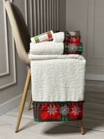 Новогодний набор махровых полотенец La Maison Merry 3шт. + ароматический спрей — изображение 5