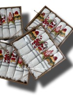 Набір кухонних рушників Nilteks Merry Christmas tencel 5шт. 40х60 см - Зображення 3