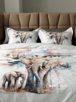 Постільна білизна First choice Safari 3D Satin евро 200х220 - Зображення 6