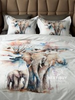Постільна білизна First choice Safari 3D Satin евро 200х220 - Зображення 7