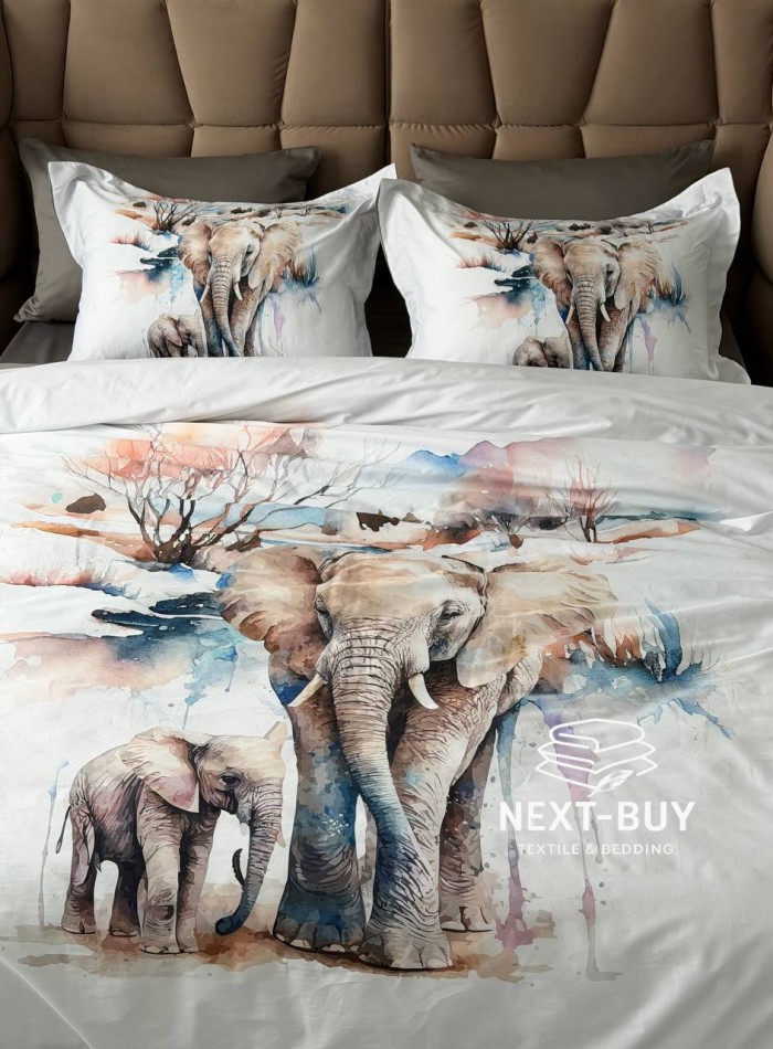 Постільна білизна First choice Safari 3D Satin евро 200х220 - Зображення 7
